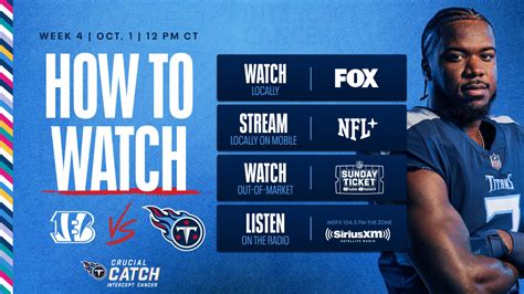 Cincinnati Bengals Vs Tennessee Titans How To Watch Listen And Live