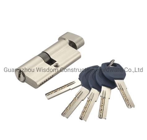 Anti Drill Double Pins Euro Brass Cylinder Lock Double Open Key Key