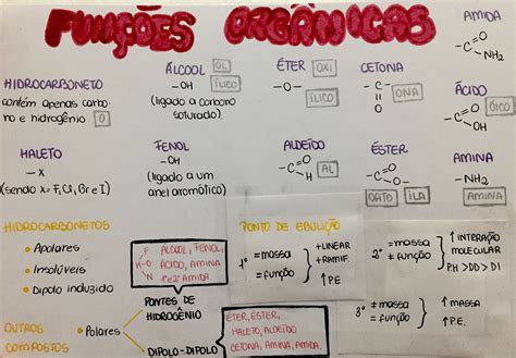 Mapa Mental Funcoes Organicas Fdplearn