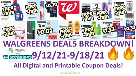 Walgreens Deals Breakdown 9 12 21 9 18 21 Freebies Moneymakers All