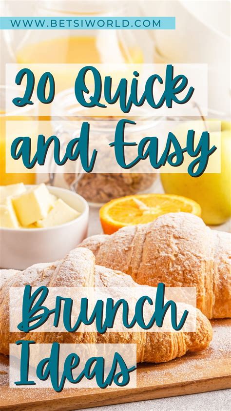 Quick & Easy Easter Brunch Menu Ideas | Brunch menu, Easter brunch menu