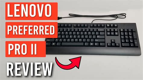 Lenovo Preferred Pro II Wired External USB Keyboard Review 2023 YouTube