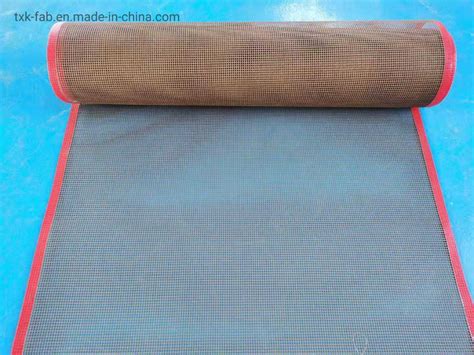 Anti Corrosion Non Stick Ptfe Open Mesh Conveyor Belt For Rotary