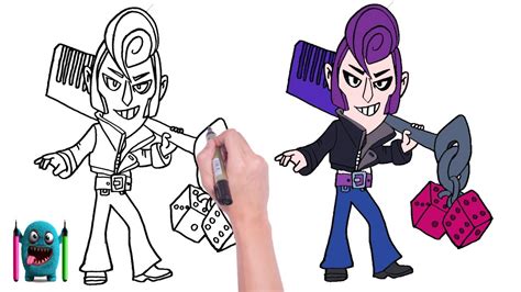 Rockabilly Mortis Çizimi How To Draw Brawl Stars Youtube