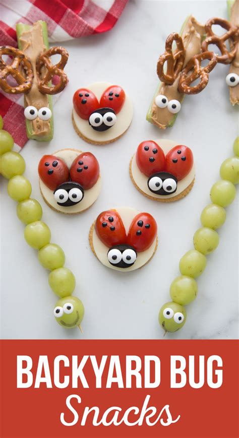 Backyard Bug Snacks Bug Snacks Creative Snacks Ladybug Snacks