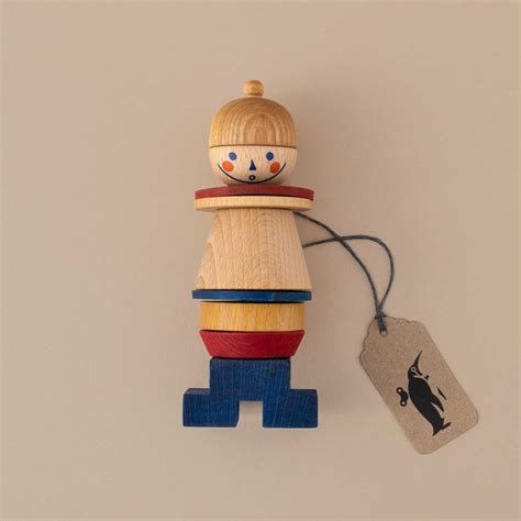 Wooden Stacking Stick Figure | No. 02 – pucciManuli