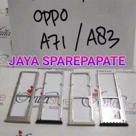 Jual Simtray Simcard Simlock Tempat Kartu Oppo A71 Oppo A83 Original