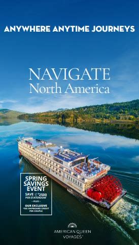 American Queen Voyages Navigate North America May 2023