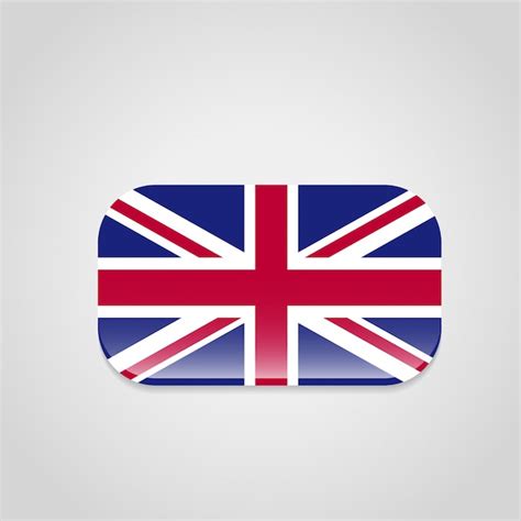 Premium Vector British Flag Design With Rounded Corners Vector