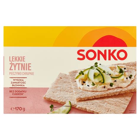 Sonko Pieczywo chrupkie lekkie żytnie 170 g promocja Carrefour Market