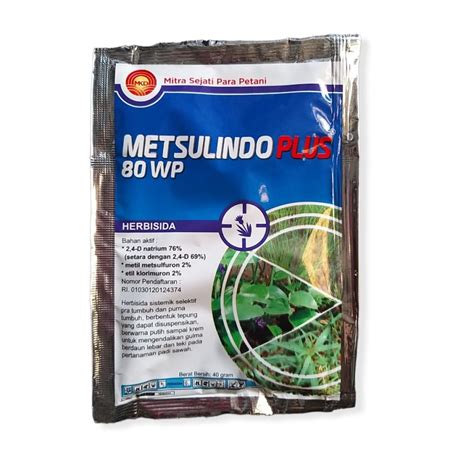 Obat Gulma Tanaman Metsulindo Plus Wp Gram Herbisida Lazada