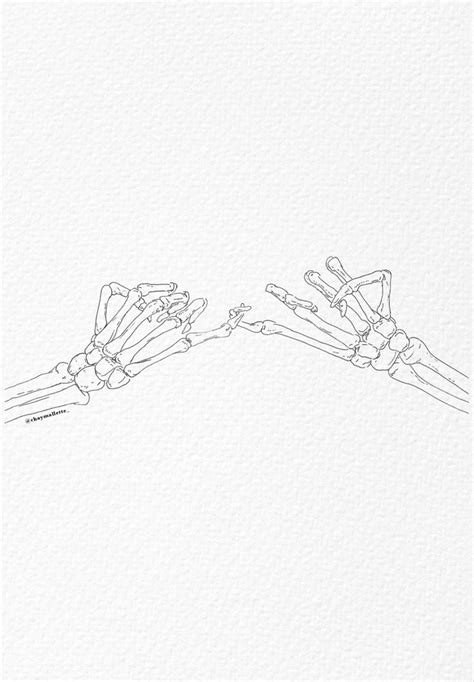 Pinky Promise Best Friend Art Skeleton Hands Pinky Promise Tattoo