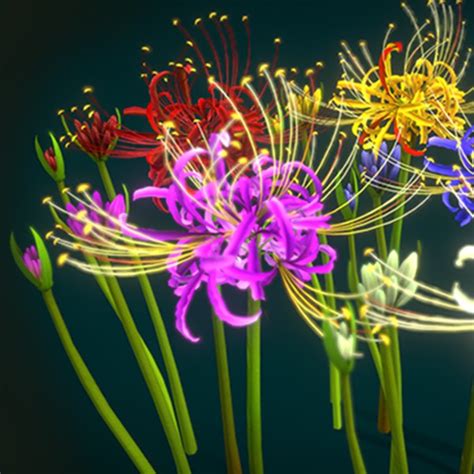 Modelo 3d Flor Lycoris Radiata Turbosquid 2133061