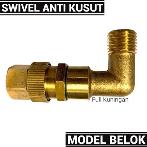 Jual Swivel Anti Kusut Selang Model ELBOW Male Female Drat 1 4 Inch