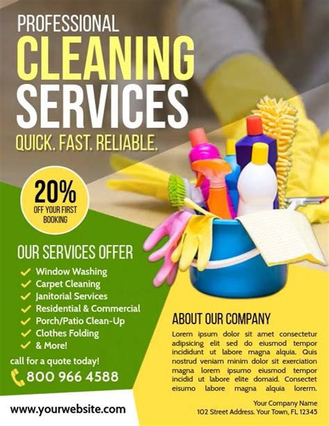 Customize 900 Cleaning Service Flyer Templates Postermywall