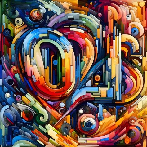 Premium Photo Vibrant Abstract Objects Colorful Alphabet Letters