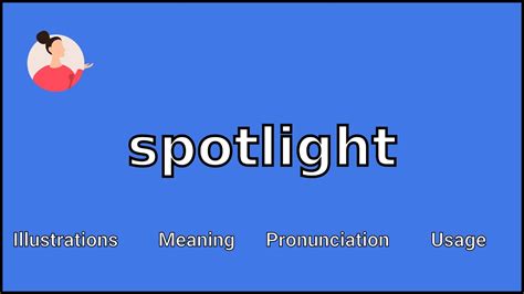 Spotlight Meaning And Pronunciation Youtube