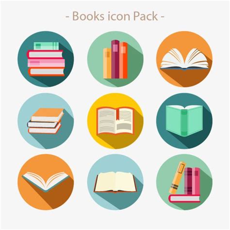 Variety Vector Design Images, Flat Variety Of Books Vector Icon, Icon ...