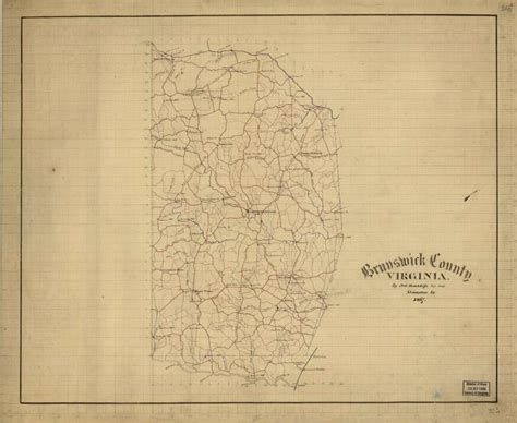 Map of Brunswick County - Encyclopedia Virginia