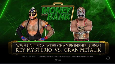 Wwe 2k22 Rey Mysterio Vs Gran Metalik Youtube