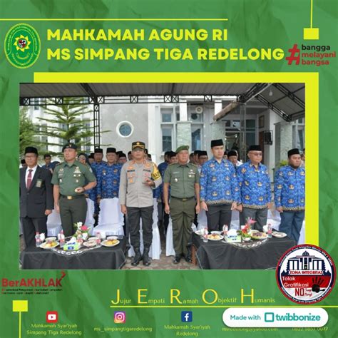 Wakil Ketua Ms Simpang Tiga Redelong Hadiri Upacara Hut Korpri Dan Pgri