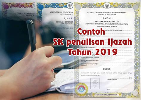 Contoh Sk Penulisan Ijazah Sd Panduan Menulis Ijazah Madrasah