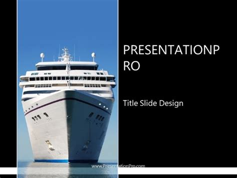 Cruise Ship Vacation Business PowerPoint template - PresentationPro