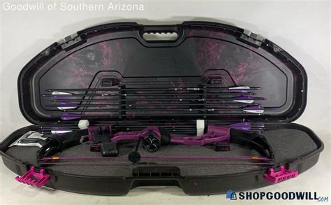 Bear Brave Black Purple Compound Bow With Hard Case ShopGoodwill