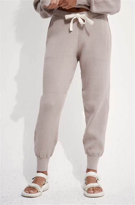 Back Beat Rags Organic Cotton Surf Jogger Pants Mushroom Garmentory