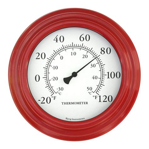 8" Red Decorative Indoor / Outdoor Thermometer - Walmart.com - Walmart.com