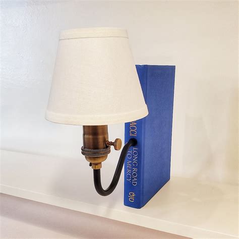 Bookshelf Lamp. Bookcase Light. Bookcase/bookshelf Decor. Book Sconces ...