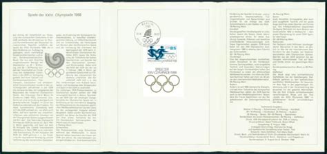 Ddr Erinnerungsblatt Sommer Olympiade Olympia Olympics Block