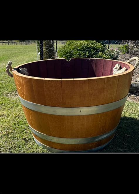 Half Wine Barrel Planter