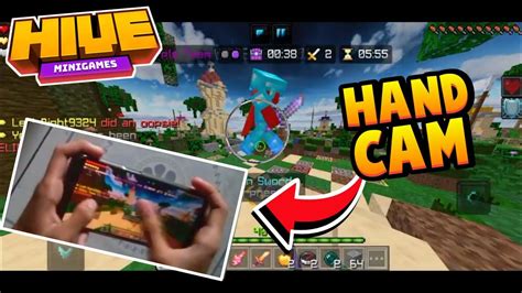 Hive Skywars Mobile Handcam Part Full Mobile Mcpe Gameplay