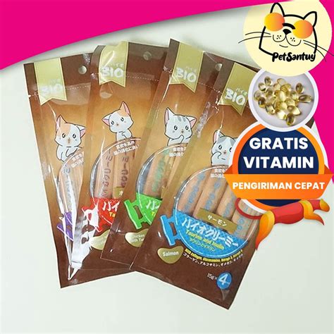 Jual Bio Creamy Treats Makanan Snack Kucing Gr Free Minyak Ikan