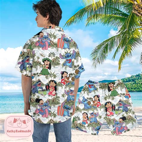 Lilo And Stitch Hawaiian Shirt Lilo Hawaiian Shirt Stitch Etsy