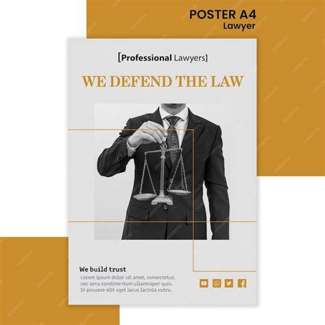 Premium Psd Law Firm Ad Template Poster