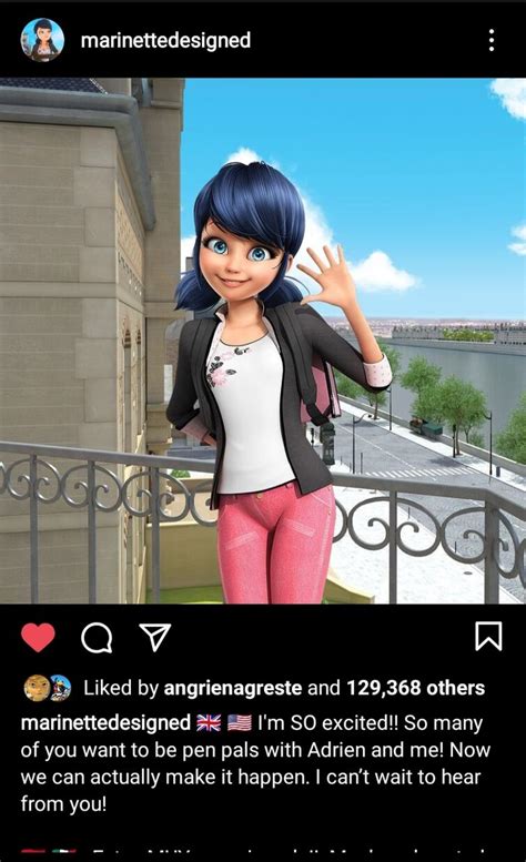 Ok this instagram post of Marinette looks like it came from picsart ...