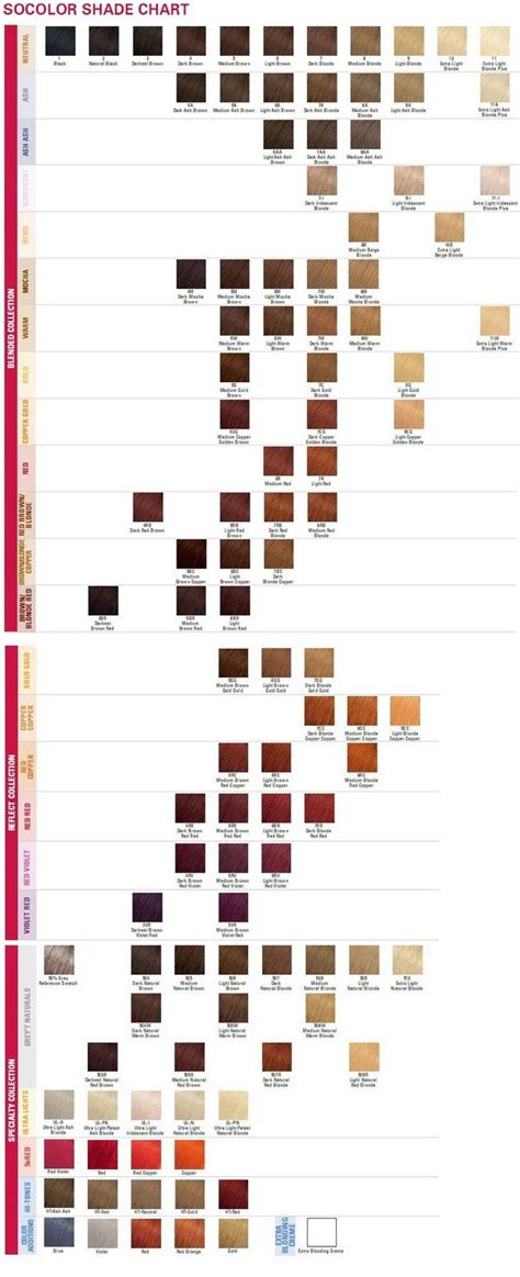 Matrix Color Chart Need This With Images Brown Hair Color Chart