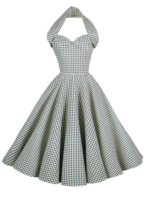 Vivien Of Holloway 1950s Halterneck Circle Dress