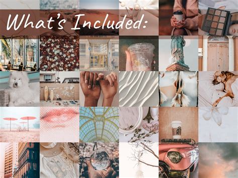 Neutral Wall Collage Kit Nude Collage Kit Muted Wall Etsy