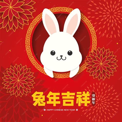 Premium Vector | 2023 chinese new year rabbit paper cutting vector ...