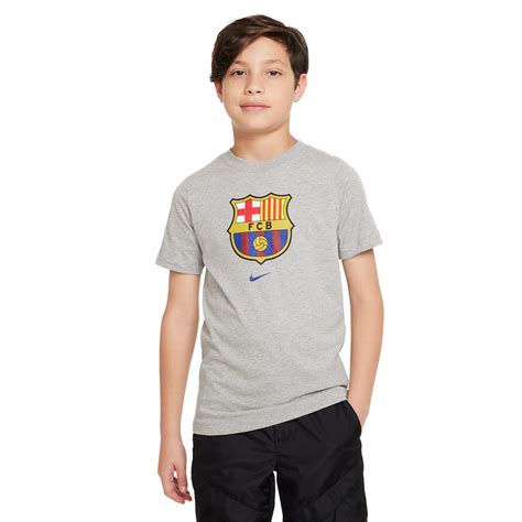 Camiseta Nike Fc Barcelona Fanswear Ni O Grey Heather