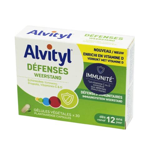 Alvityl Defenses Immunité 30 Gélules Végétales Echinacées Propolis