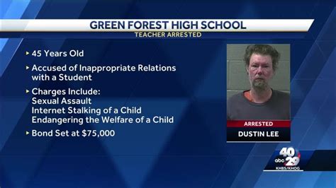 Green Forest Arkansas Teacher Arrested And Charged With Sexual Assault