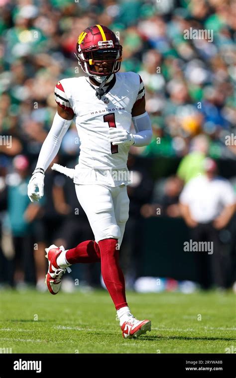 Washington Commanders Wide Receiver Jahan Dotson 1 In Action Against