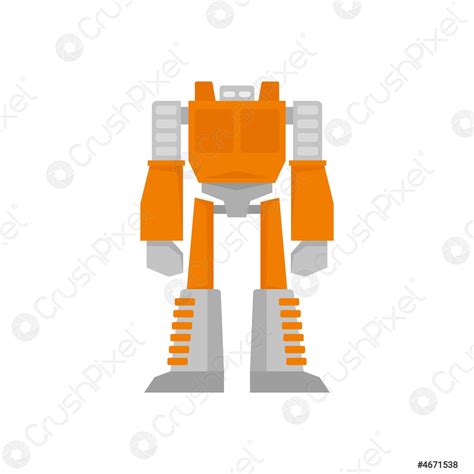 Space Robot Transformer Icon Flat Isolated Vector Stock Vector 4671538 Crushpixel