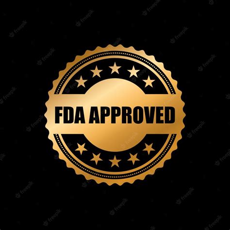 Premium Vector Fda Approved Food And Drug Administration Stamp Icon Symbol Label Badge