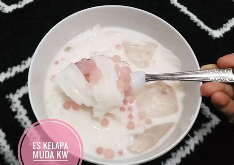 Resep Es Kelapa Muda Kw Oleh Devi Cookpad