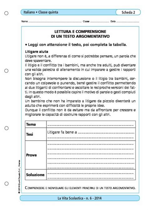 Lettura E Comprensione Di Un Testo Argomentativo Giunti Scuola